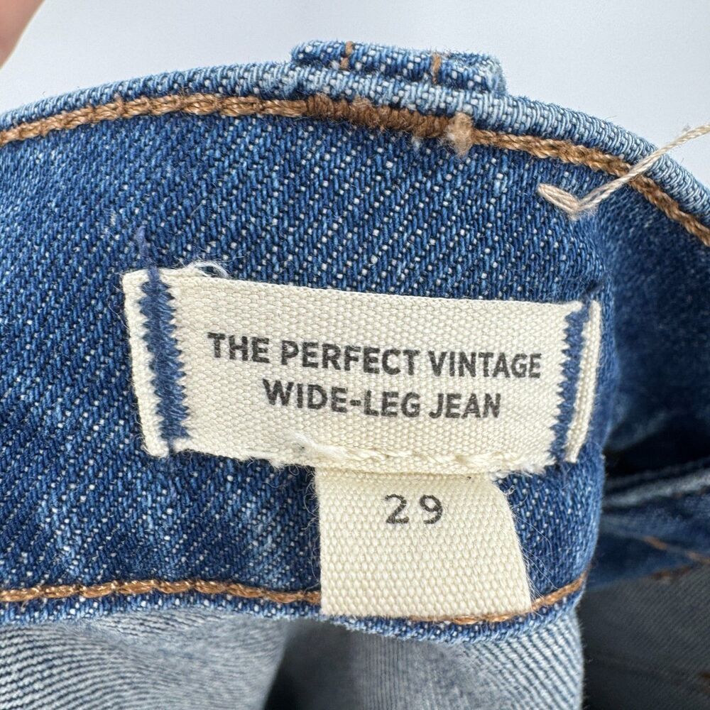 MADEWELL The Perfect Vintage Wide Leg Patch Pocket Jeans Size 29 - Picture 8 of 9